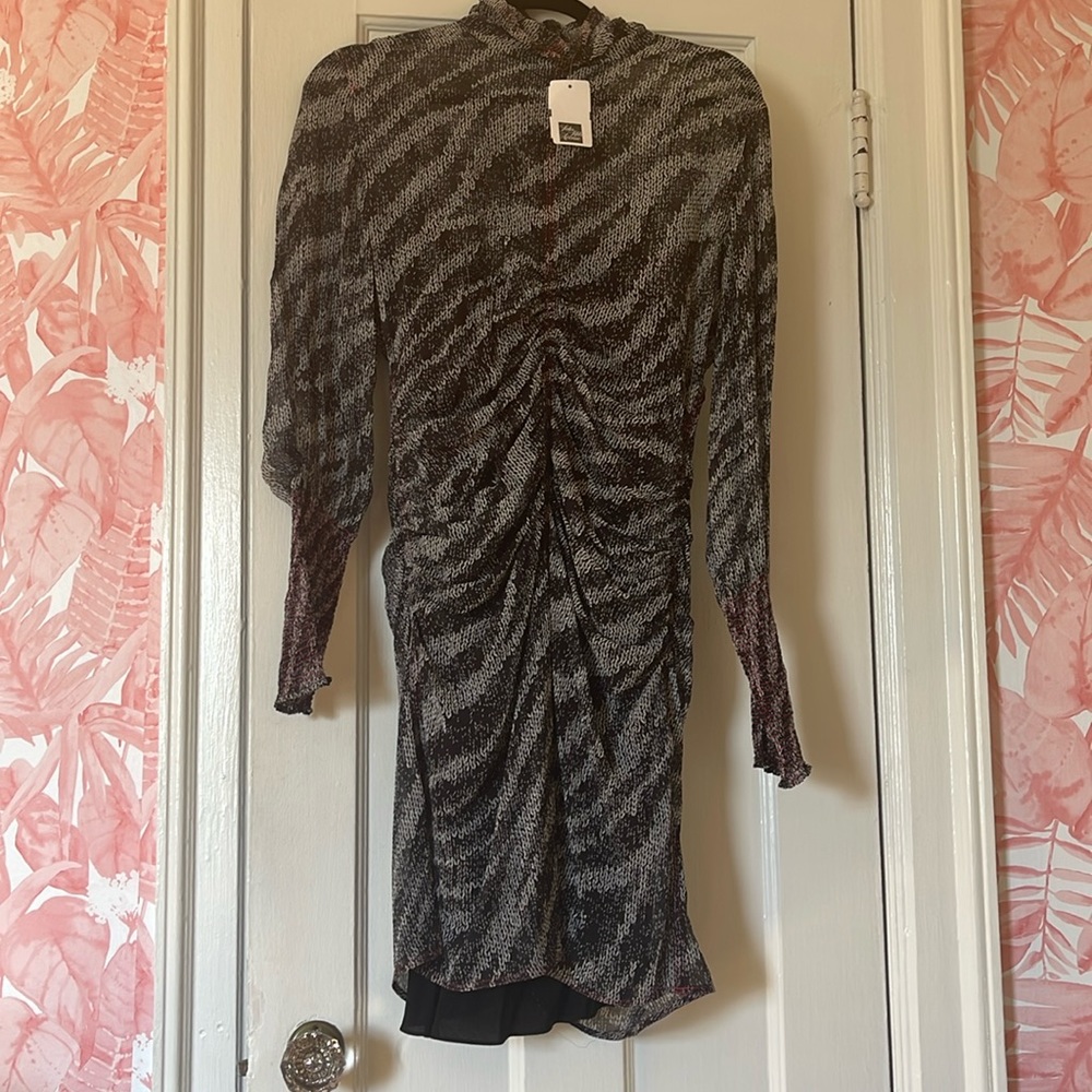 Rag and Bone MARIS MINI dress, animal print, NWT; size 6